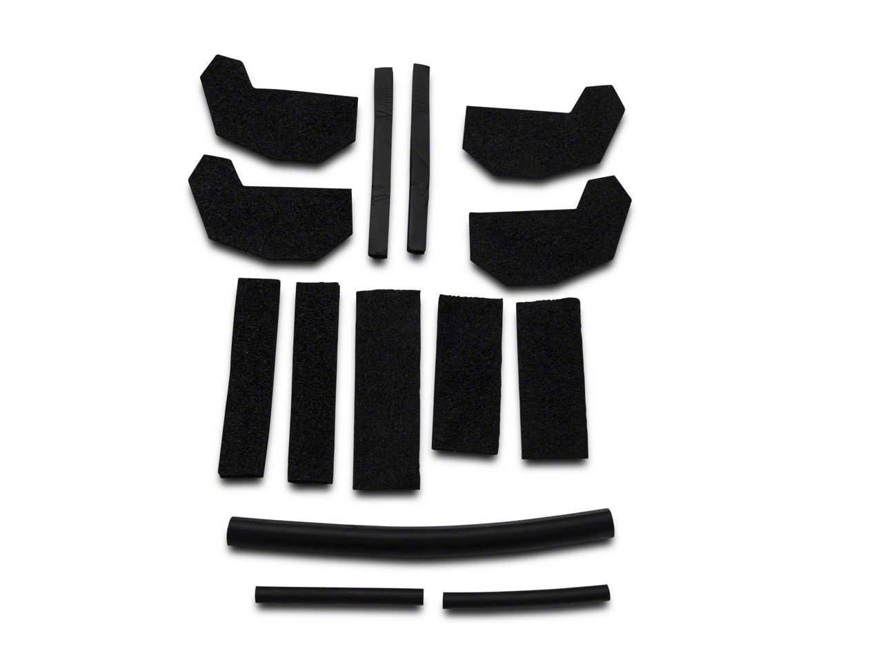 JEEP JK WRANGLER REMOVABLE HARD TOP FOAM BLOCKER SEAL KIT 68026937AB 13510.70